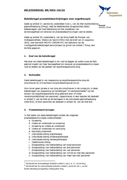 Bestand:Prestatiebeschrijvingen voor ergotherapie.pdf